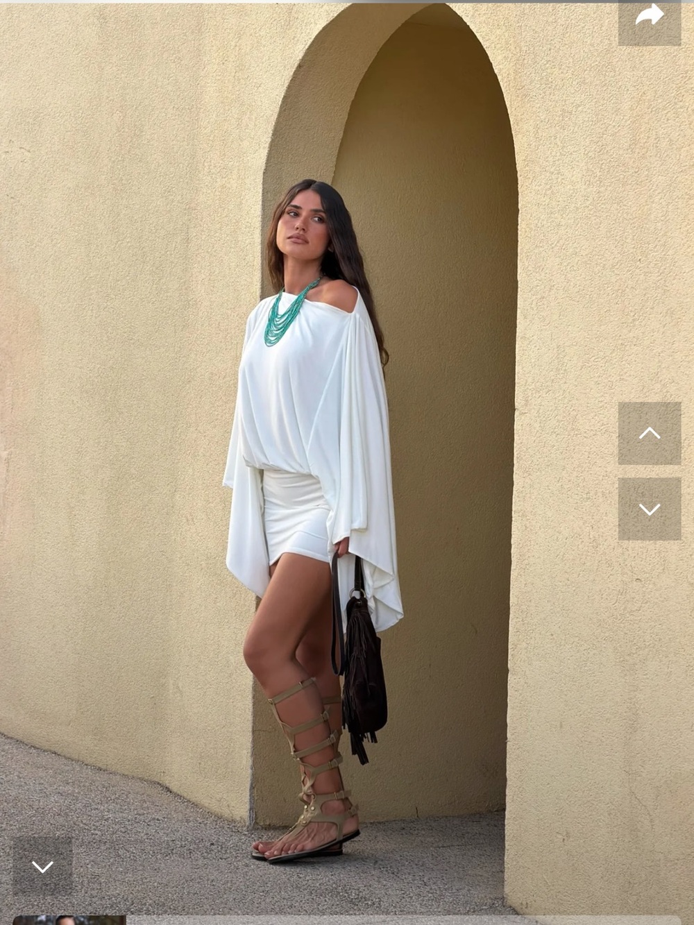 Meshki jessy draped mini dress